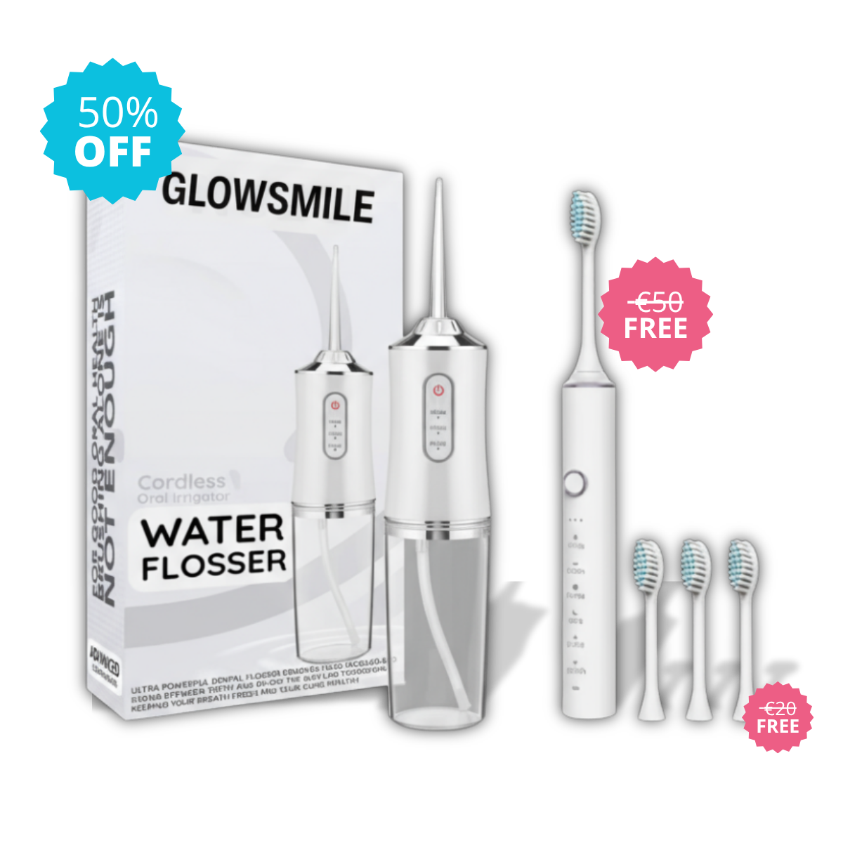 Professional water flosser for healthy teeth and fresh breath